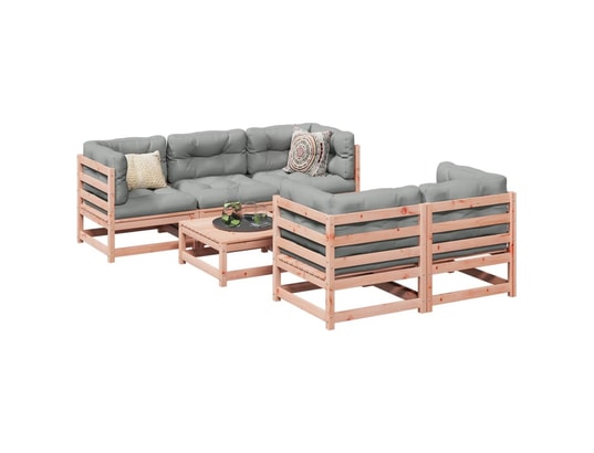 VIDAXL - Salon extérieur Salon de jardin 6 pcs bois massif sapin de douglas