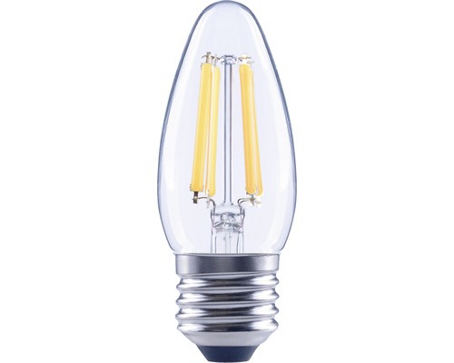 FLAIR LED kaarslamp, dimbaar, C35 E27/5,5W (60W) 806 lm 2700 K warm wit helder