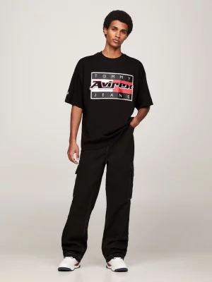 Camiseta Tommy x Avirex com logotipo bilíngue (gênero)