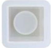Glorex - Siliconen mal - Theelichthouder vierkant - 5x5x7,8cm