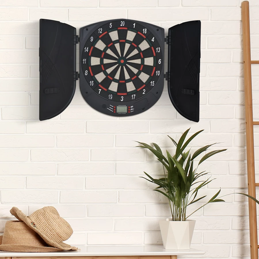 HOMCOM Elektronische Dartscheibe für 8 Spieler mehrfarbig