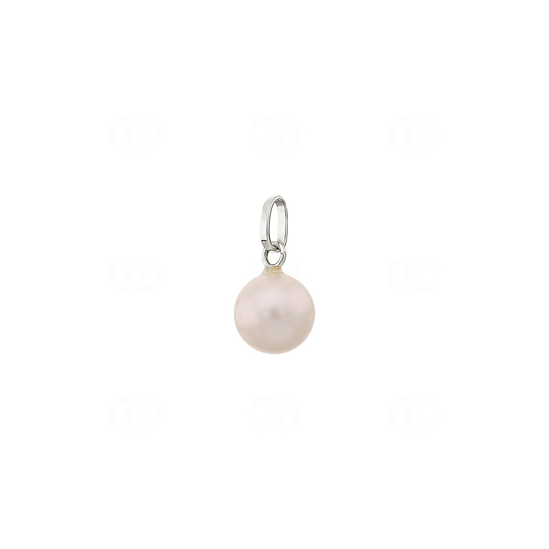 Anhänger 750/18 K Weissgold mit Süsswasserzuchtperle Ø 8mm