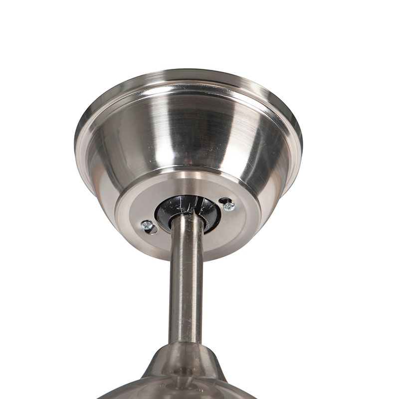 Plafondventilator staal 96cm met afstandsbediening - Rotar