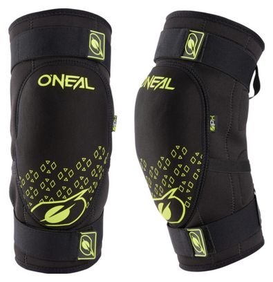 Genouillères O'Neal Dirt V.23 Noir / Jaune Fluo