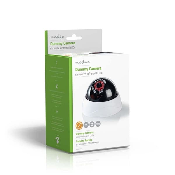 Nedis Dummy Security Camera | Kuppel | Batteri drevet | Innendørs | Hvit