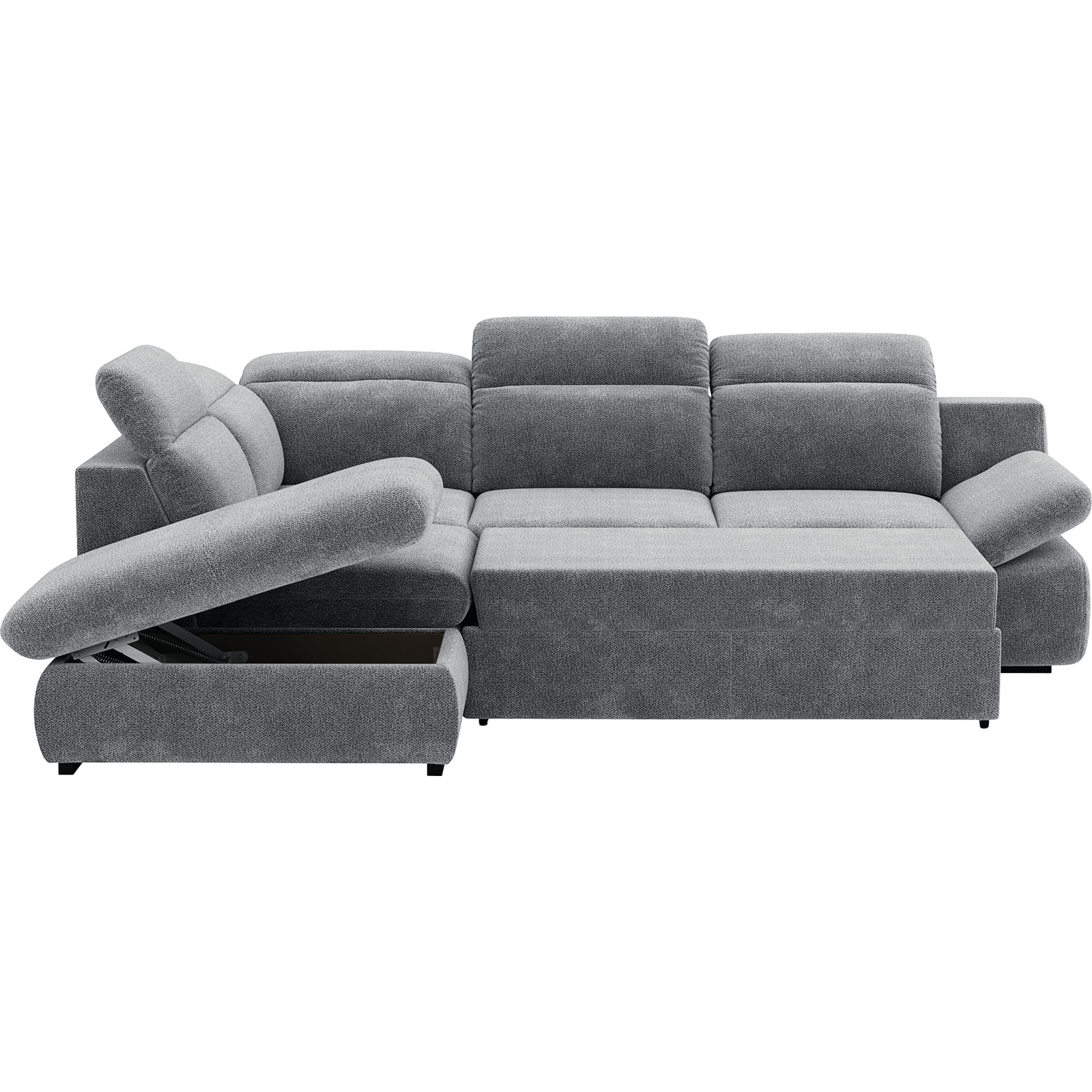Ecksofa Lorena Stoff, Ottomane links