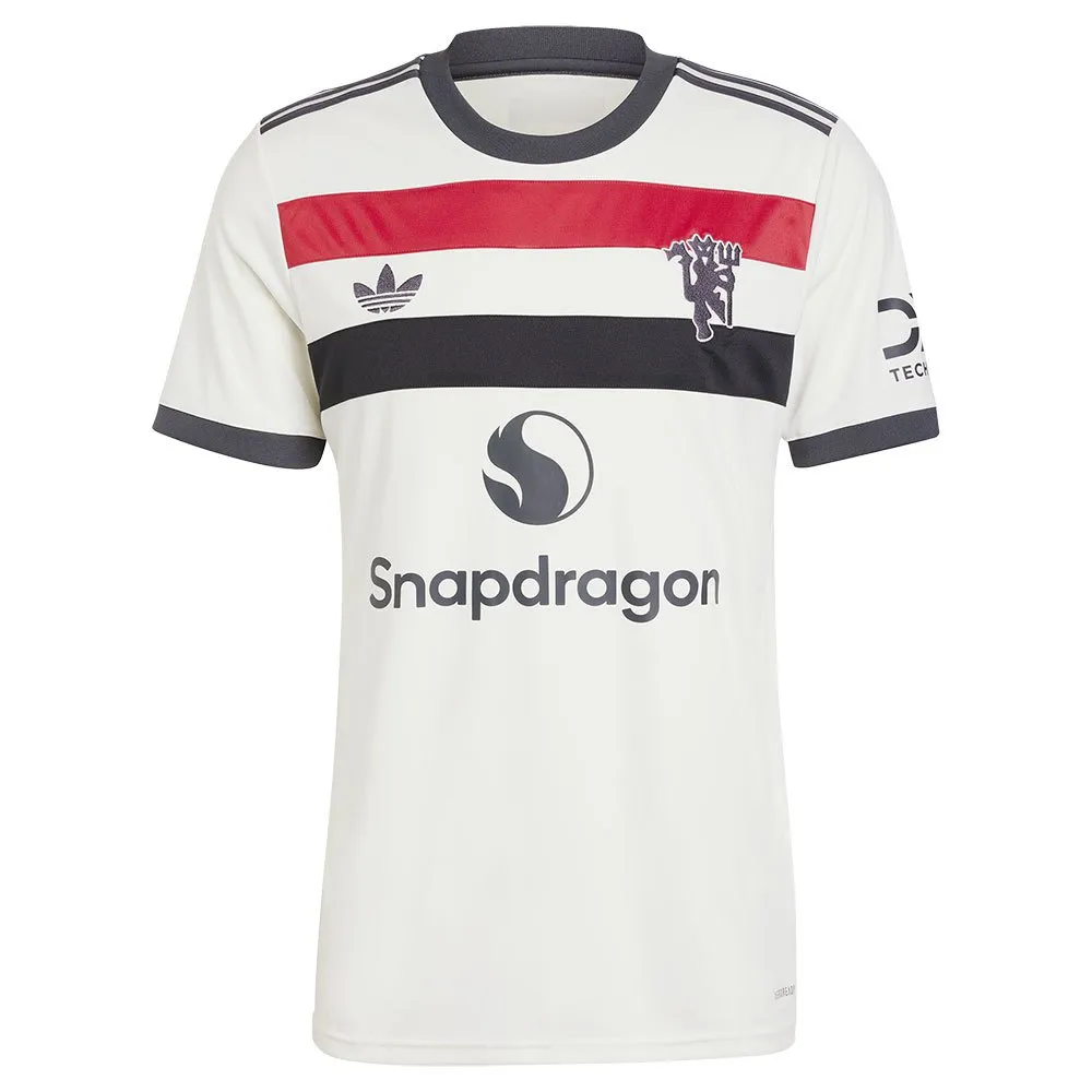 adidas Manchester United 24/25 3 Stripes kurzarm-T-shirt