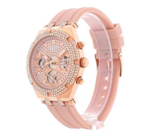 Guess Ladies Guess Heiress Pink Rose Gold Watch GW0407L3