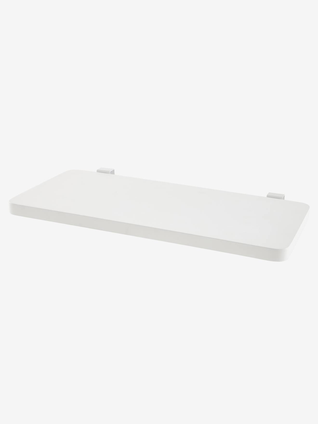 Prateleira/mesa de parede lisa verde-escura para beliche
