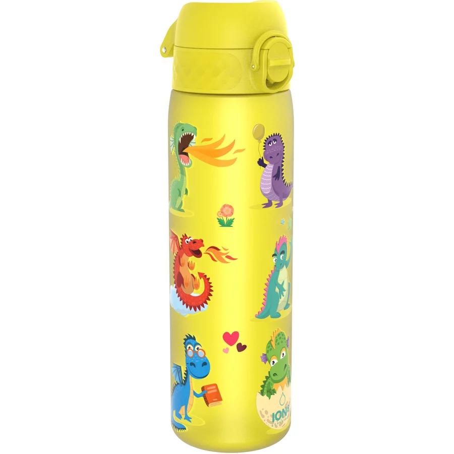 ion8 Trinkflasche auslaufsicher 500 ml Drachen  gelb