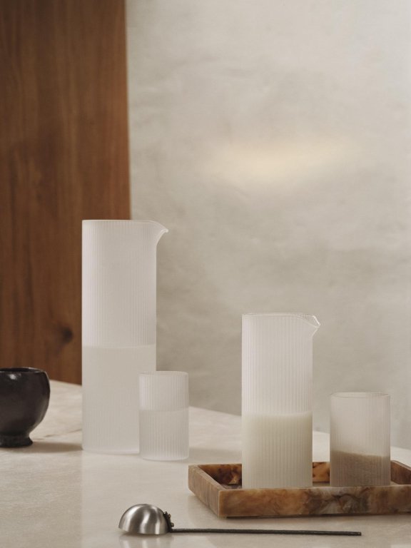 Ferm Living Ripple Milk karaf 0,4L  Clear
