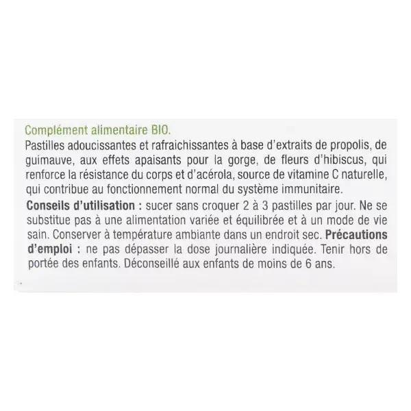 Comprimidos amaciantes orgânicos de própolis Ladrôme, 20 comprimidos