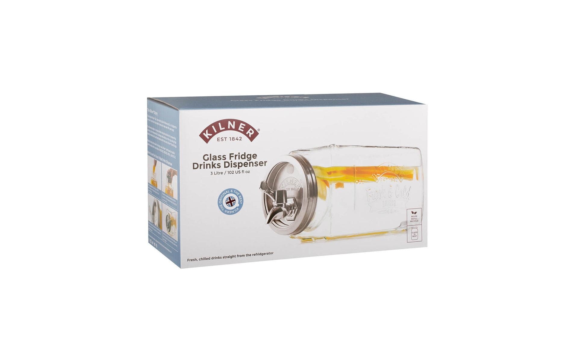 KILNER Getränkespender »zum Kühlschrank 3 l« Nebenmaterial: Holz (Herkunft: China)