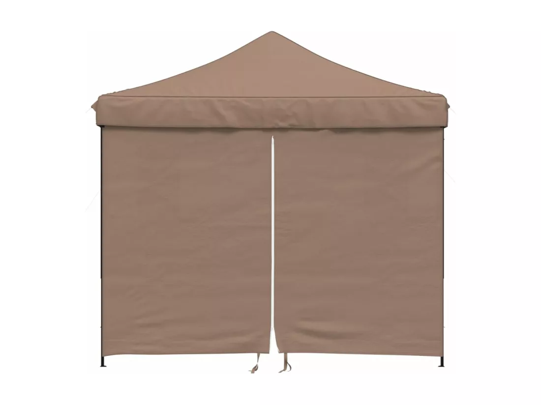 Tente de réception pliable escamotable avec 4 parois latérales