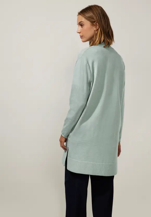 Offener Cardigan - wave green melange
