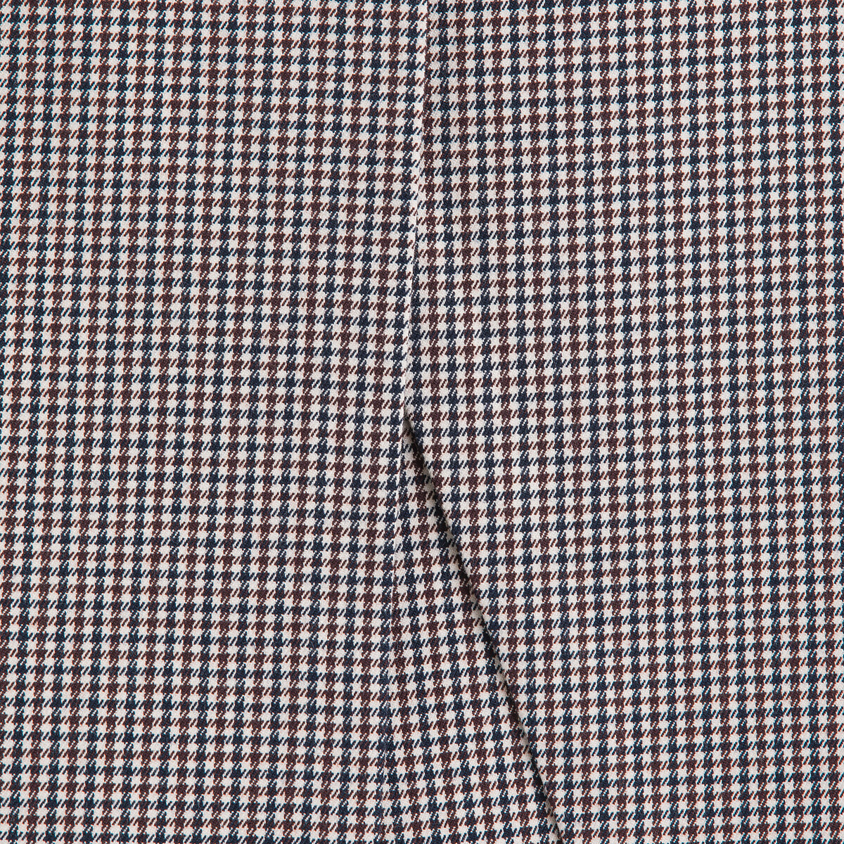 COLEÇÕES LA REDOUTE<br>Calças culote retas com estampa xadrez