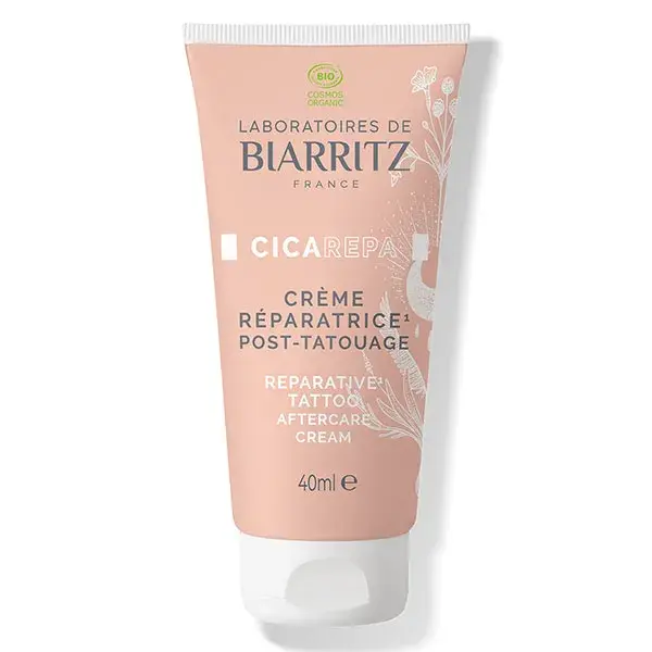 Creme reparador pós-tatuagem orgânico Biarritz Laboratories 40ml