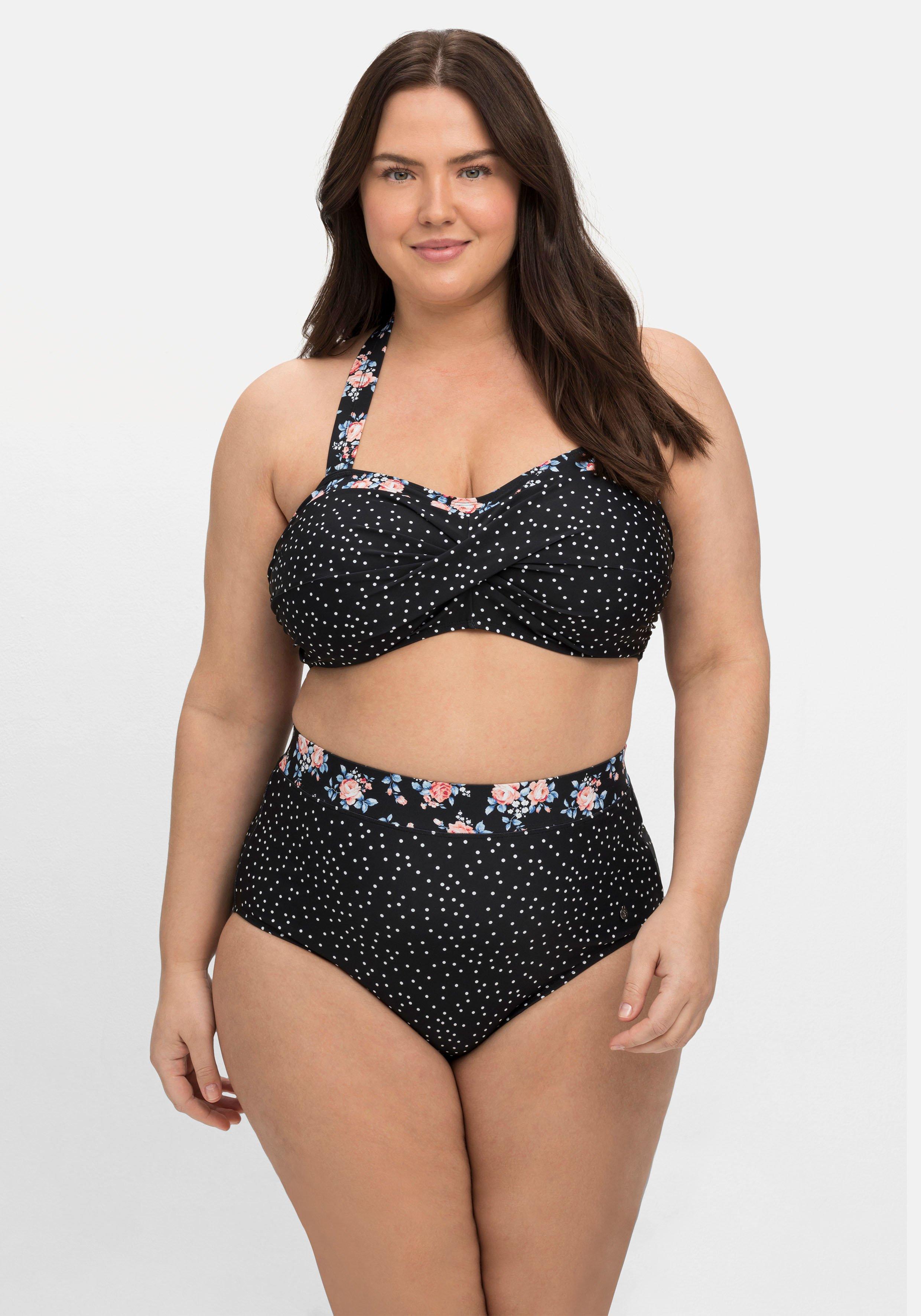 Bikinihose in hohem Schnitt, mit Shaping-Einsatz