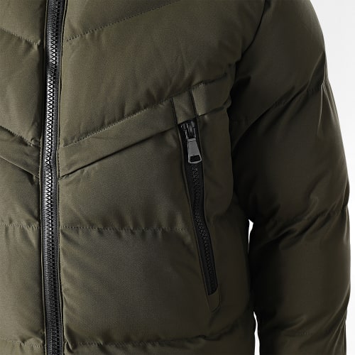 Doudoune Capuche Enfant FD8167 Vert Kaki