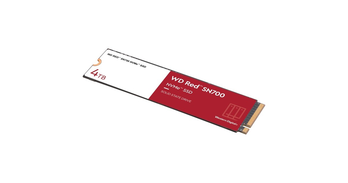 WDRed SN700, 4 TB SSD  (WDS400T1R0C, M.2 2280 S3-M, PCIe Gen3)