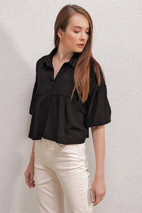 MT Clothes P-CHEM_COUR_NOIR - Chemise Courte