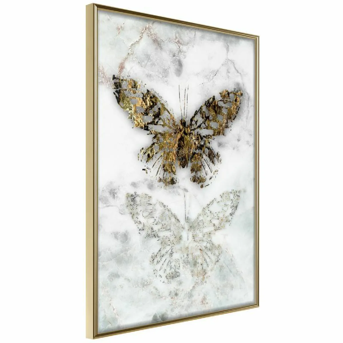Paris Prix Affiche Butterfly Fossils - Or
