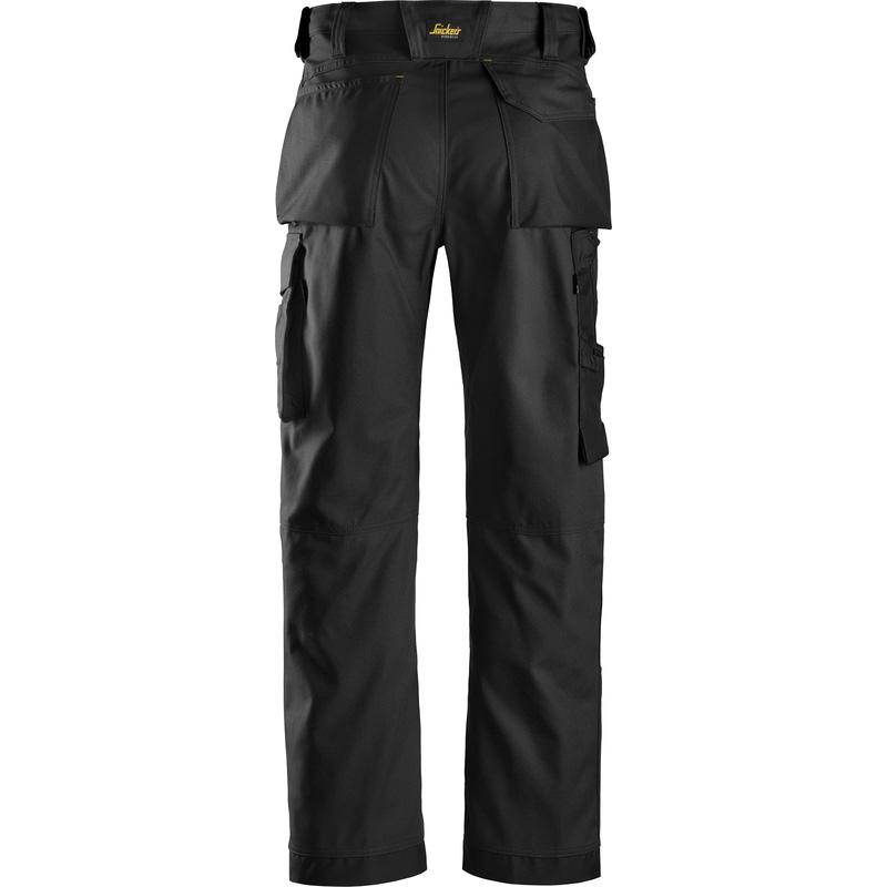 Snickers DuraTwill werkbroek met kniezakken Loose fit 3312 54 zwart