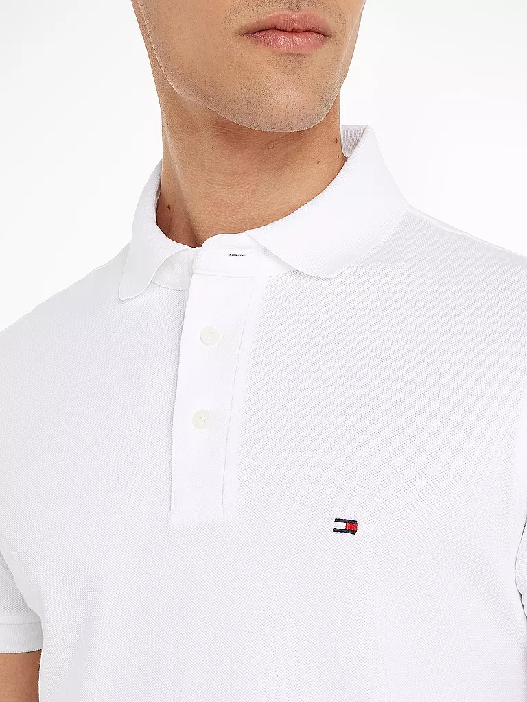 TOMMY HILFIGER Poloshirt Slim Fit weiss
