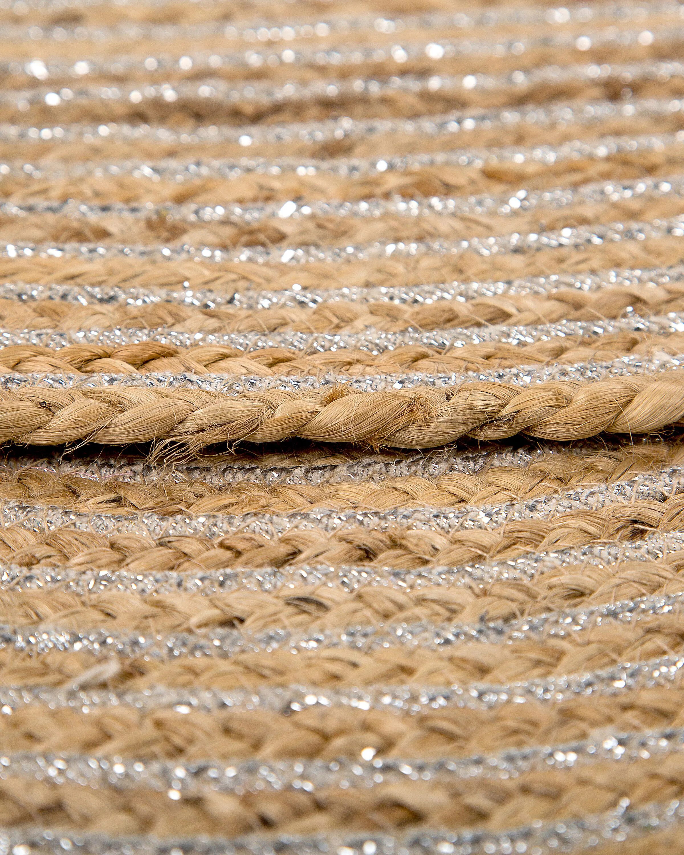 Vloerkleed AKBELEN Beige ø 140 cm Jute