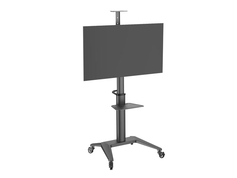 PureMounts TV-Trolley PDS-0002C PureMounts DS, Schwarz TV Rollwagen – Full Motion – VESA 200-600, matt-Schwarz