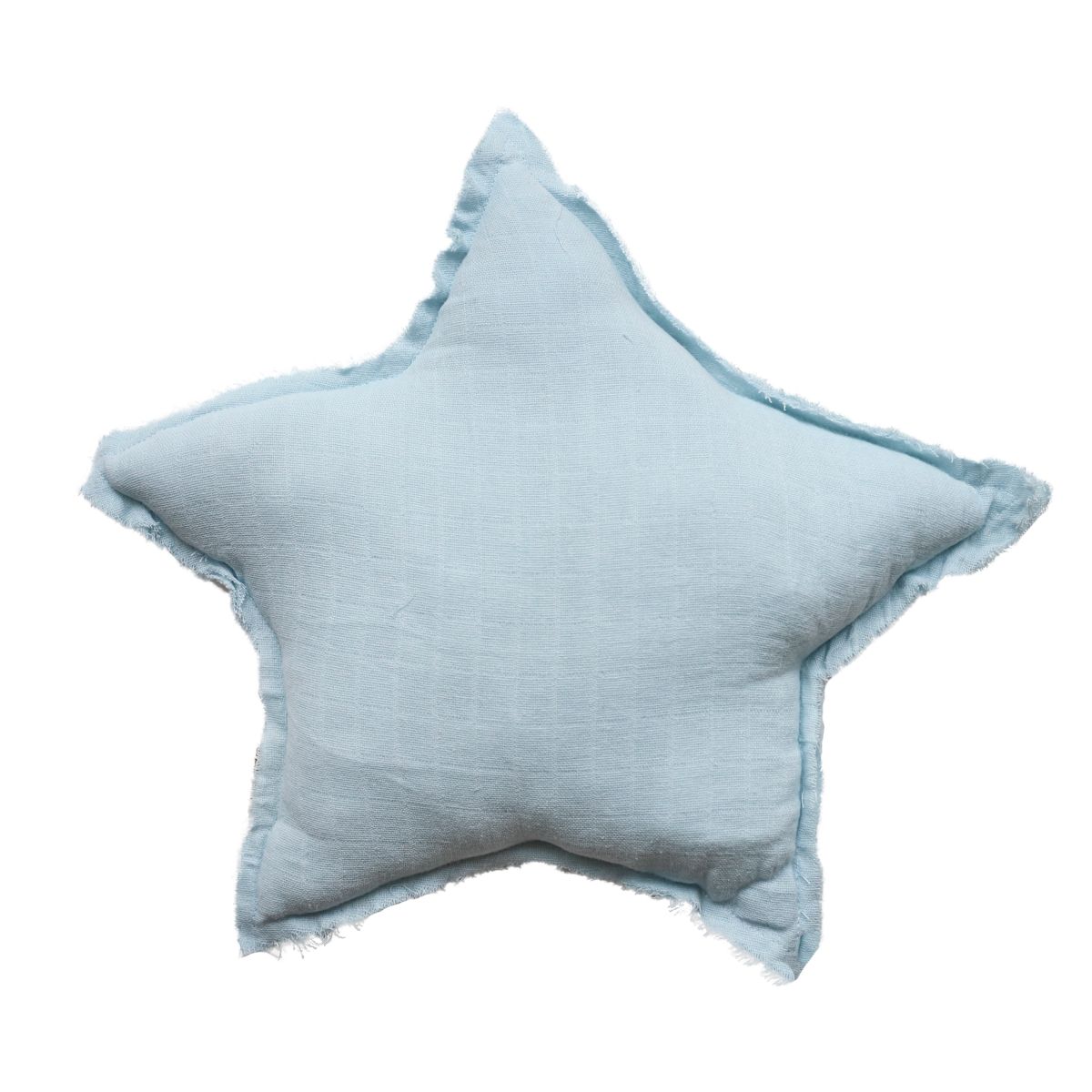 coussin étoile bleu ciel Amande