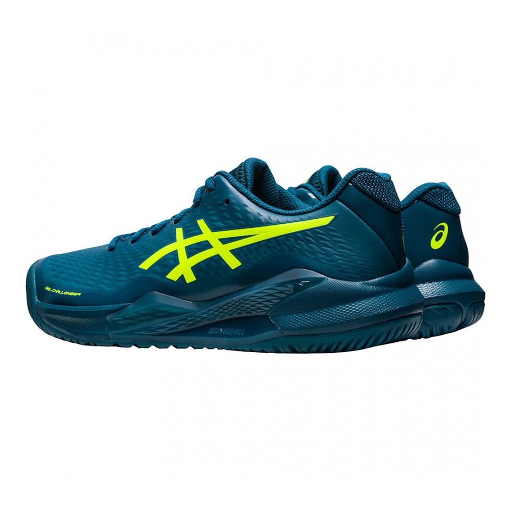 Asics GEL-CHALLENGER 14 - Chaussures de tennis Homme restful teal/safety yellow