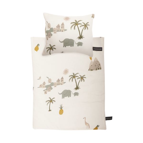 Roommate Tropical Poppen Beddengoed Wit