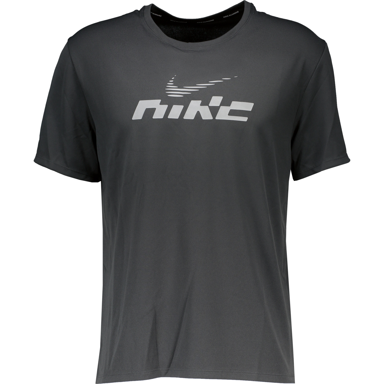 Nike Herren-T-Shirt Miler Flash Dri fit L, dunkelgrau