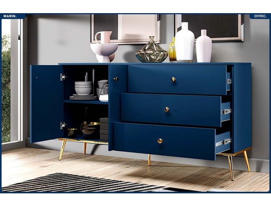 OTITEC - Commode - h.85 x l.160 x p.40 cm - marin