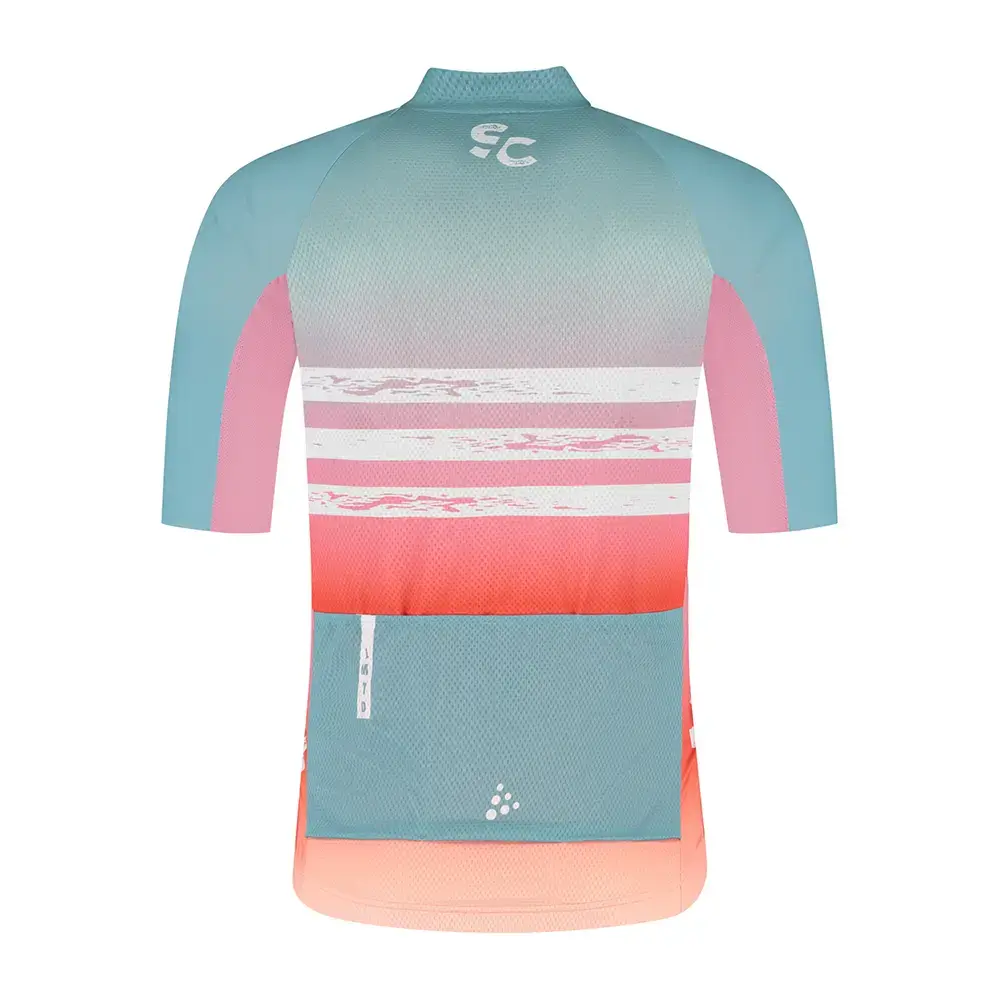 Craft Simone Cornelisse Fietsshirt Korte Mouwen Groen/Oranje Heren