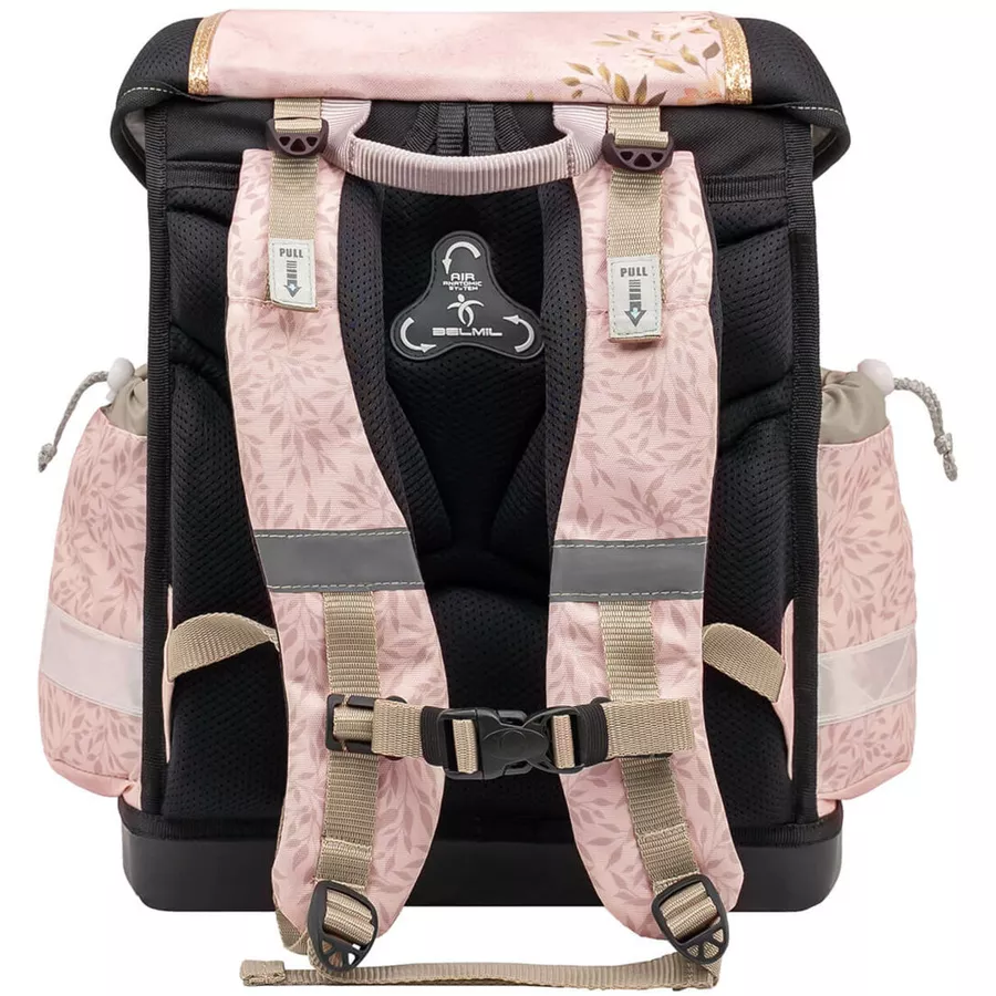 Belmil Schulranzen Classy Schulranzen Set 5-teilig mit Brustgurt Horse Chestnut
