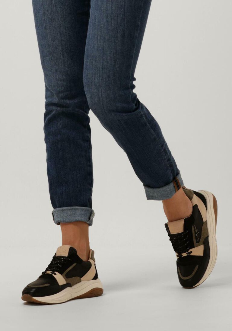 FRED DE LA BRETONIERE zwarte fred de la bretoniere lage sneakers flame