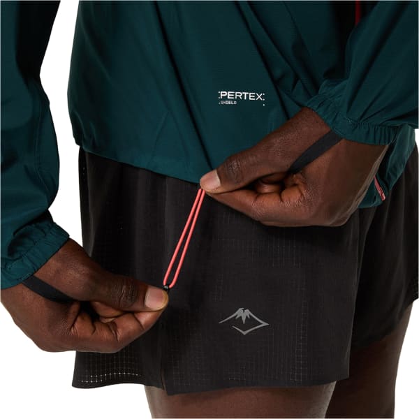 Veste trail ASICS FUJITRAIL ELITE WATERPROOF JACKET SAXON GREEN