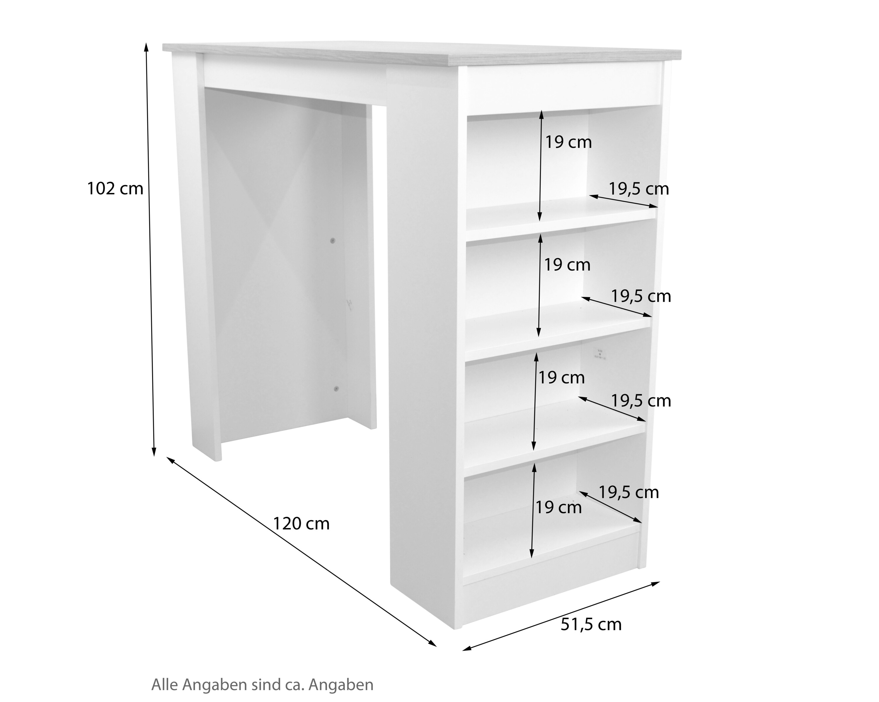 möbel direkt online Bar-/Küchentheke Heike