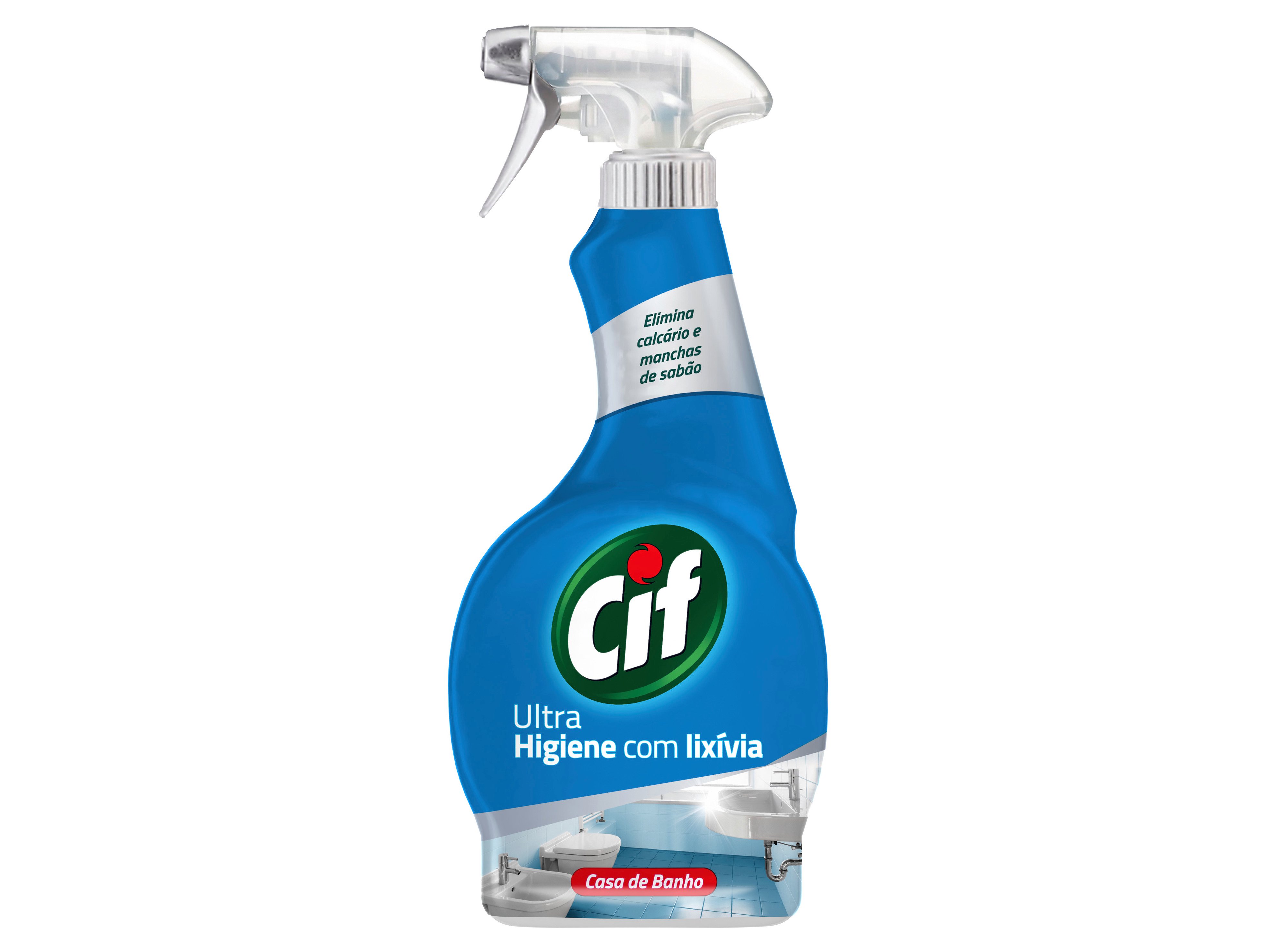 LIMPA CASA BANHO SPRAY CIF ULTRA HIGIENE COM LIXÍVIA 500ML