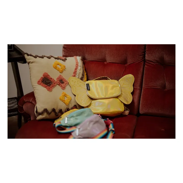 Caramel & Cie Cartable Papillon Irisé | Jaune