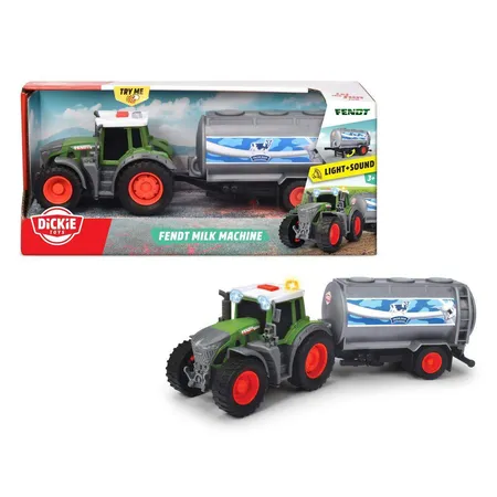 Dickie Toys Fendt Milk Machine / Traktor mit Milchtank