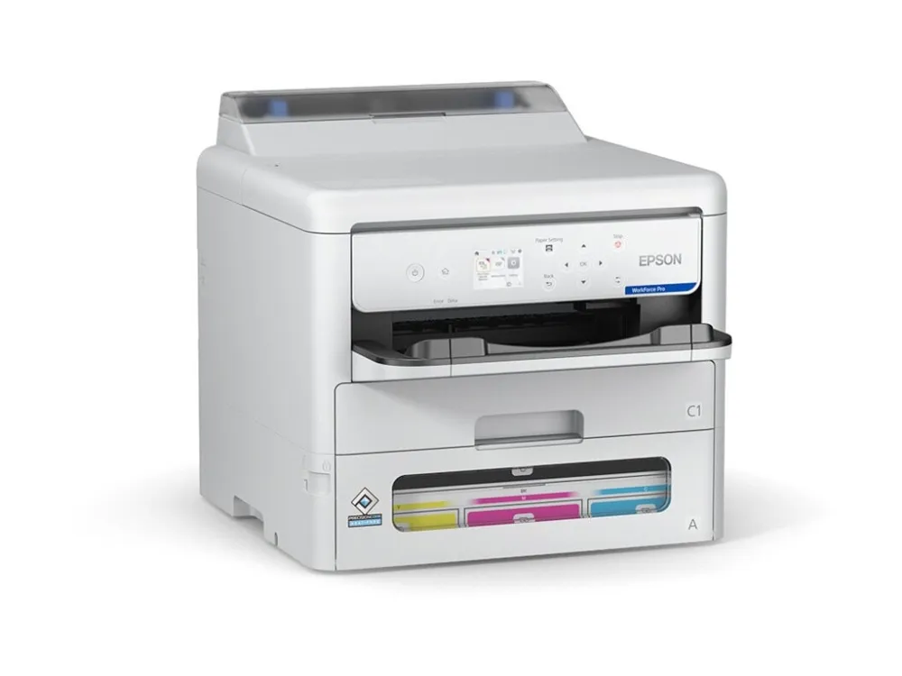 Epson WorkForce Pro EP-C800RDW - Printer - farve - Duplex - blækprinter - A4/Legal - 4800 x 1200 dpi - op til 25 spm (mono) / op til 25 spm (farve) - kapacitet: 330 ark - USB 2.0, Gigabit LAN, Wi-Fi(ac)