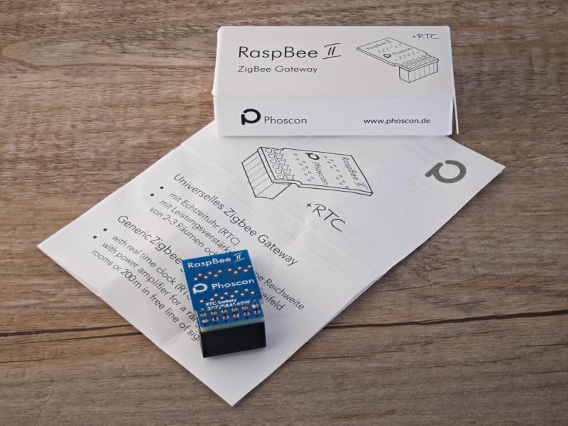 dresden elektronik ZigBee Modul RaspBee II Aufsteckmodul Aufsatzmodul für für Raspberry Pi Zero, 1, 2B, 3B, 3B  und 4B als LAN-ZigBee-Gateway