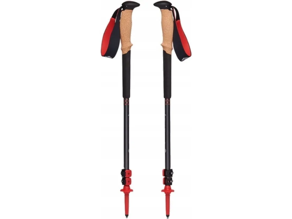 Black Diamond trekking poles Pursuit Shock M/L, fitness device (grey/red, 1 pair, 125-140 cm)
