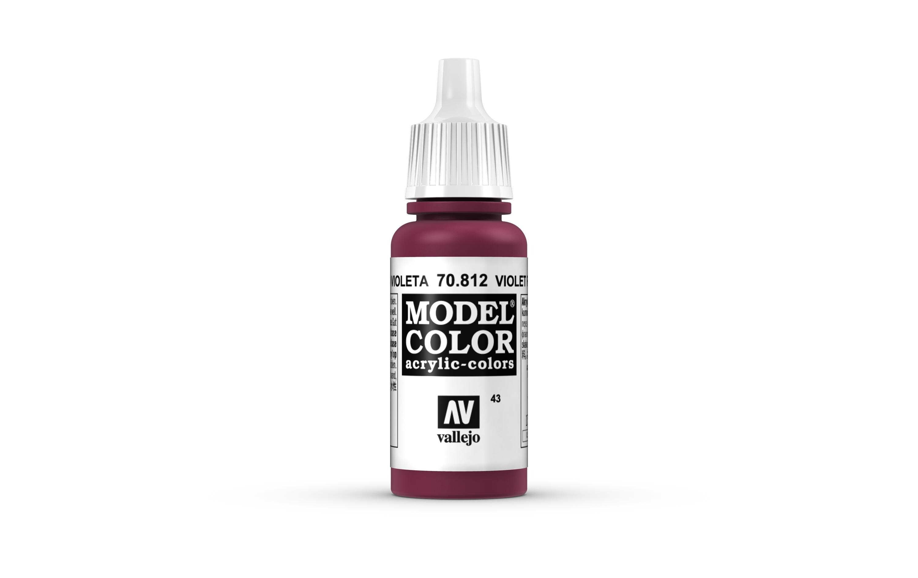Acrylfarbe Matt, Violett Rot 17 mlModel Color Violet Red