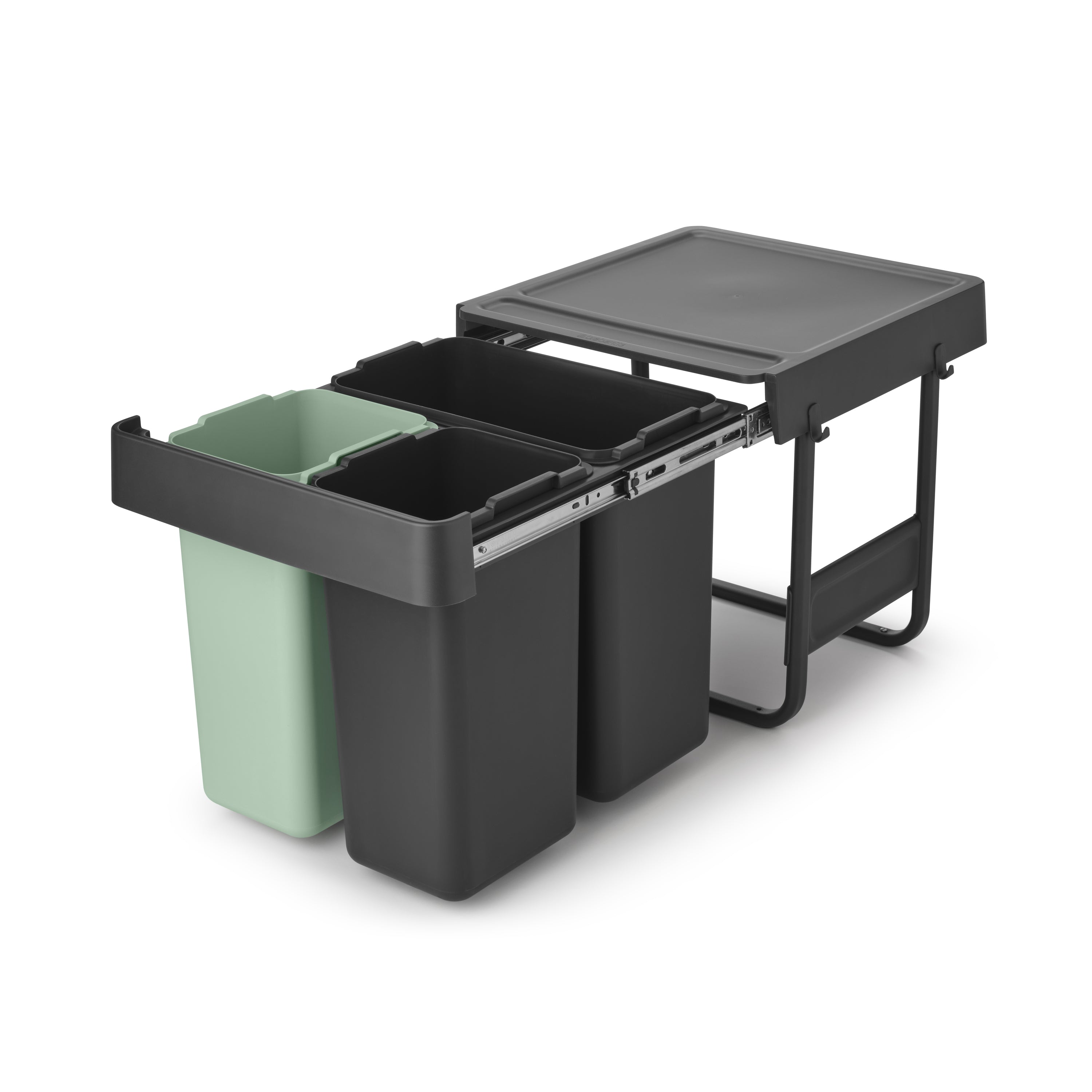 Brabantia Sort & Go Inbouw Prullenbak - 10 + 10 + 20 l