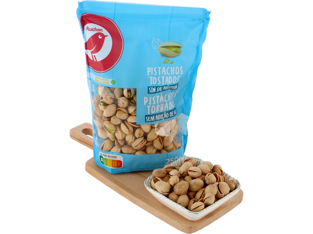 PISTACHIOS TORRADOS AUCHAN SEM SAL 250 G