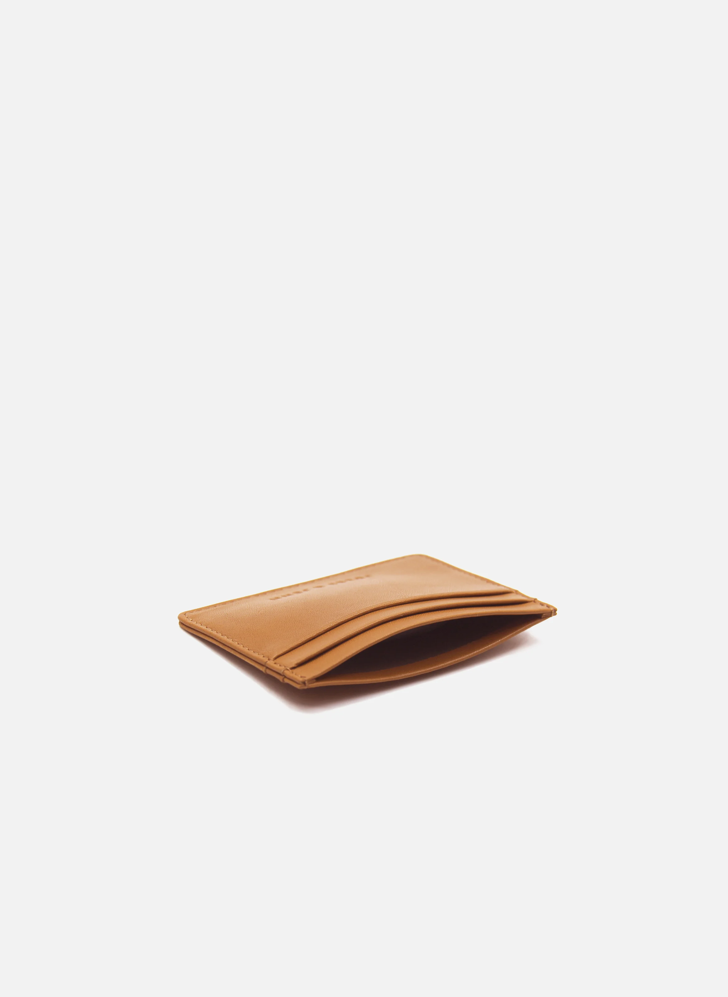 Porte-cartes cuir lisse | Marron